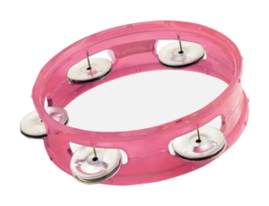 Pink 6 Tambourine - plastic head
