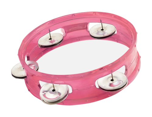 Pink 6 Tambourine - plastic head